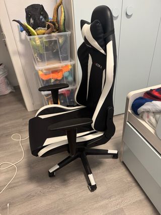 Silla Gamer Racer X Negra y Blanca
