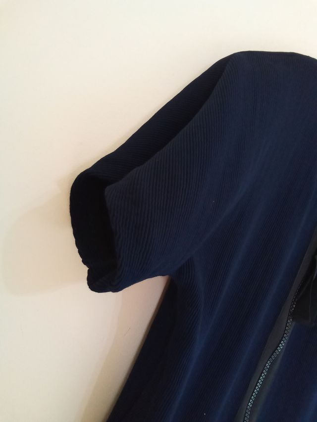 Vestido azul marino Mango Talla XS murciélago