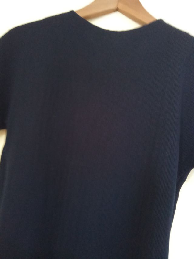 Vestido azul marino Mango Talla XS murciélago