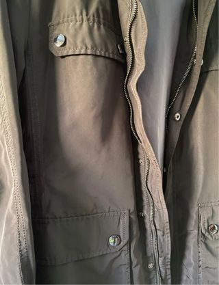 Abrigo Zara Negro Hombre