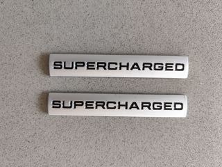 Coppia Scritte SUPERCHARGED x Range Rover