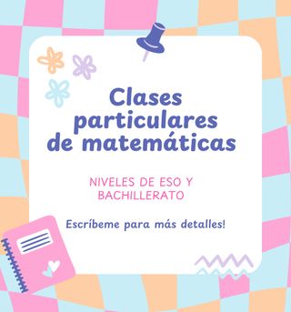 Clases particulares de matemáticas