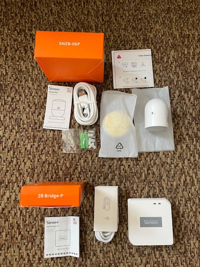 Sonoff Zigbee Bridge Pro + Zigbee Sensor Presencia