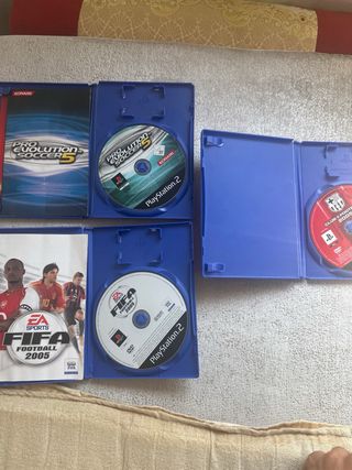 Juegos PS2 Pro Evolution Soccer 5 y FIFA 2005