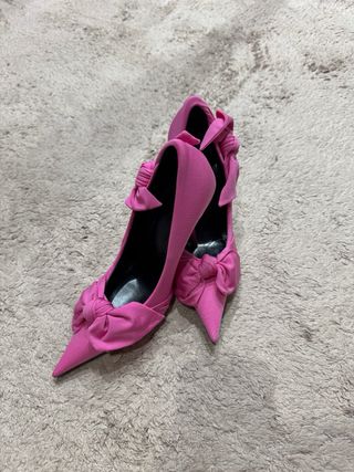 Zapatos Balenciaga Rosa con Lazos