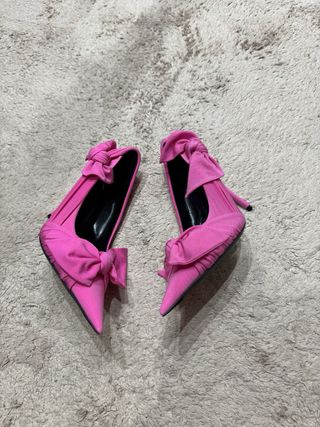Zapatos Balenciaga Rosa con Lazos
