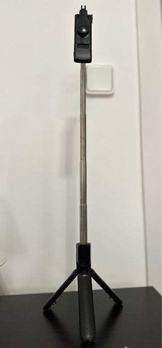 Palo selfie trípode extensible con luz