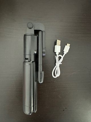 Palo selfie trípode extensible con luz