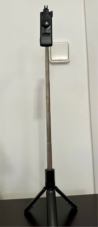 Palo selfie trípode extensible con luz