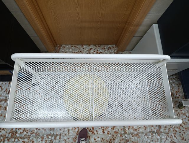 Estantería metálica blanca 2 baldas