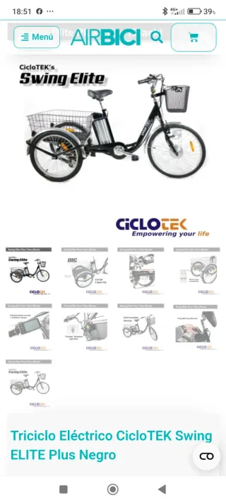 Triciclo Eléctrico Swing