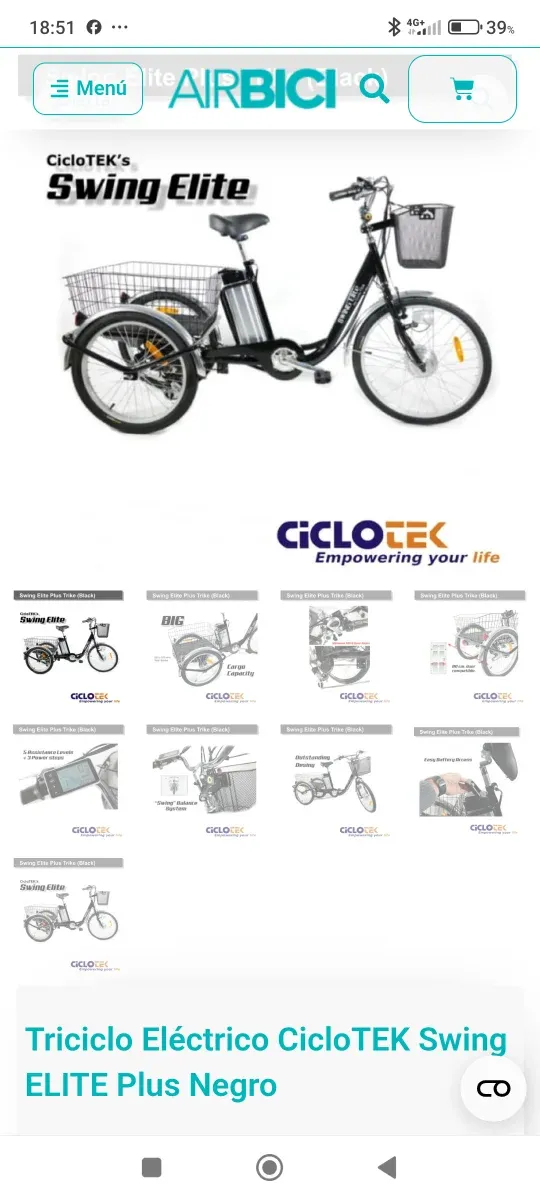 Triciclo Eléctrico Swing