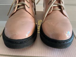 Botas niña rosa corazón brillantes T.32