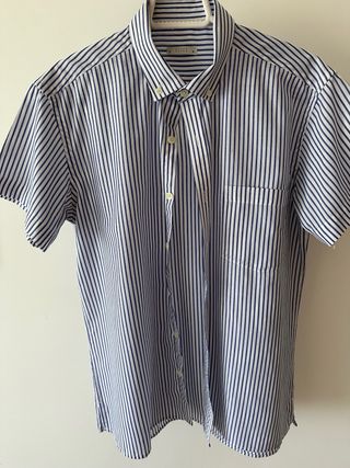 Camisa rayas hombre manga corta CEZCE Talla M