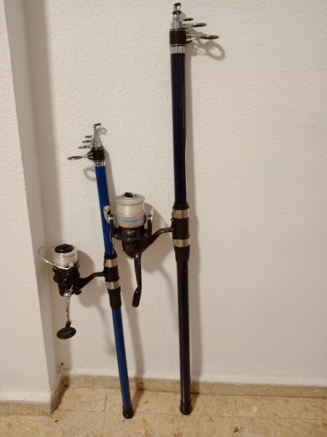 2 Cañas de Surfcasting con Carrete