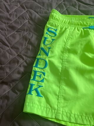 Pantaloncino mare Sundek ragazzo lime
