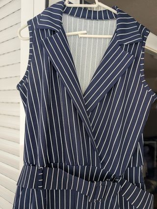 Mono pantalón rayas mujer
