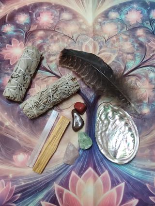 Kit Purificazione Meditazione Sage Palo Santo Piet