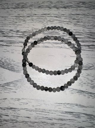 Pulsera Cuarzo Turmalinado 4mm