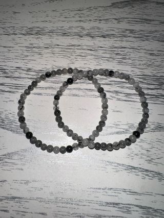 Pulsera Cuarzo Turmalinado 4mm
