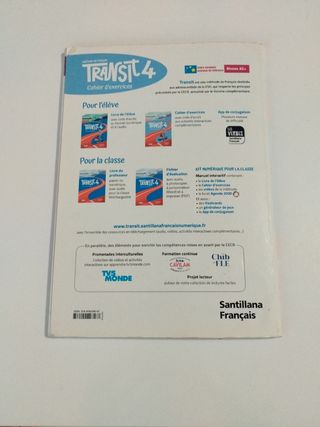 TRANSIT 4 CAHIER D'EXERCICES