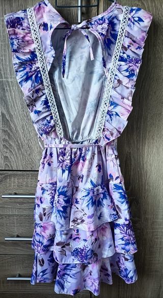 Vestido floral verano/eventos morado