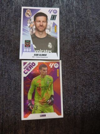 Cromos Xabi Alonso y Lunin Real Madrid