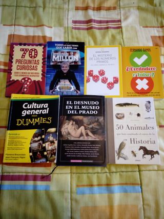 LOTE 7 LIBROS CULTURA GENERAL