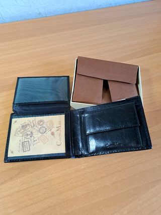 Portafogli Conte Max pelle nero uomo