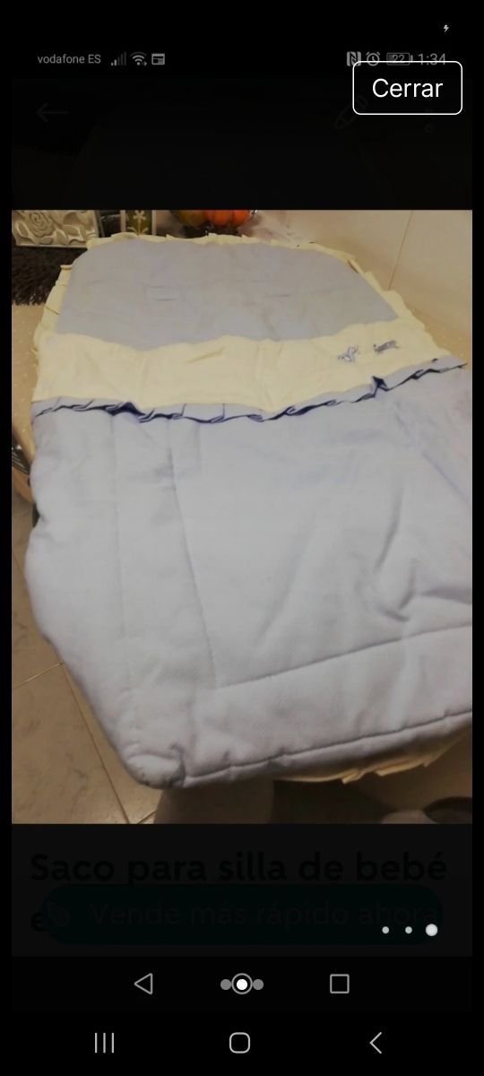 Saco piqué silla bebé