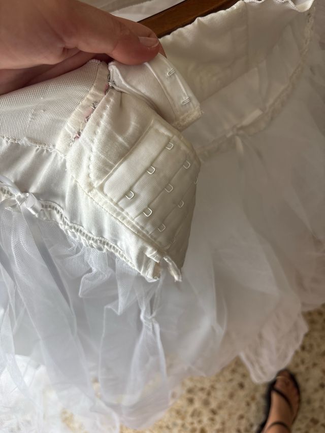 Cancán Fallera Adulta Blanco