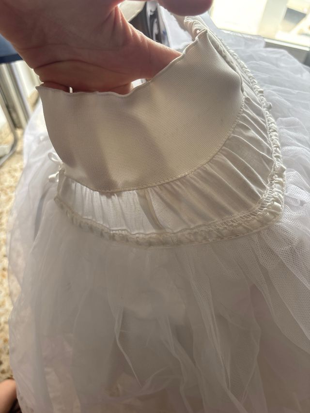 Cancán Fallera Adulta Blanco