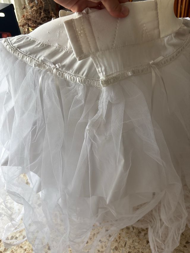 Cancán Fallera Adulta Blanco