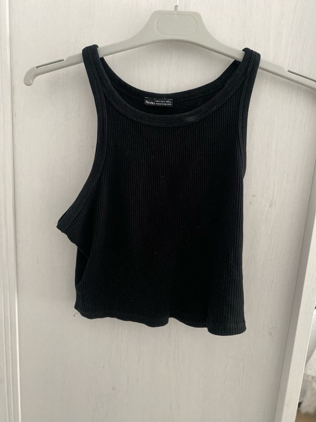 Top Bershka Negro Talla S