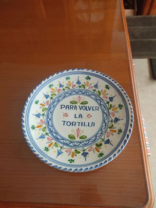 Plato Talavera Para Volver La Tortilla