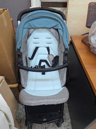 Carrito de bebé Jane color azul y gris