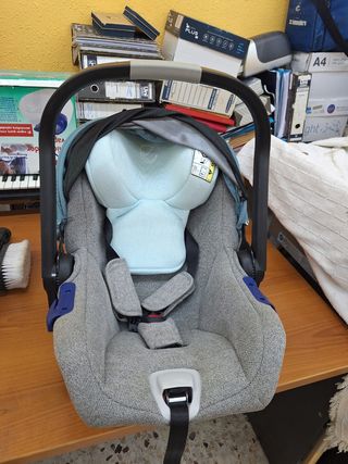 Carrito de bebé Jane color azul y gris