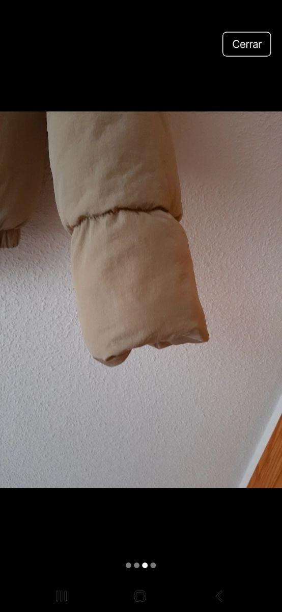 Cazadora beige mujer