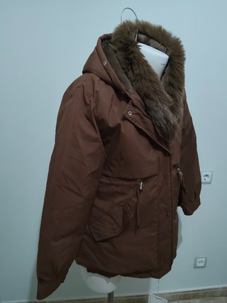 Chaqueta Cazadora Marrón con Forro