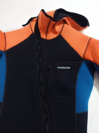 Neopreno barranquismo naranja y azul