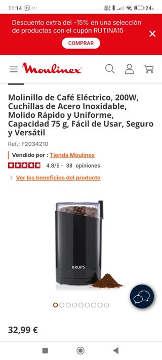 Molinillo de café Moulinex Krups 75