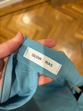 Mono halter azul turquesa