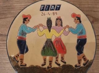 Plato Cerámica Sardana FIAT 26-4-89