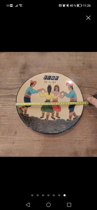 Plato Cerámica Sardana FIAT 26-4-89