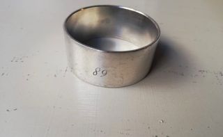Servilletero antiguo de plata con sello