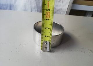 Servilletero antiguo de plata con sello