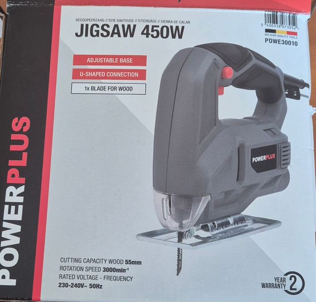 Sierra de calar Powerplus 450W. Un solo uso.