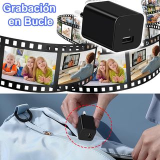 Mini Cámara Espía Cargador USB