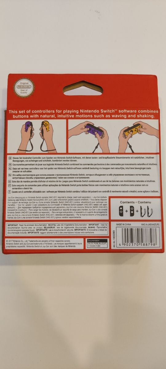 Mandos Joy-Cons Nintendo Switch Morado y Amarillo