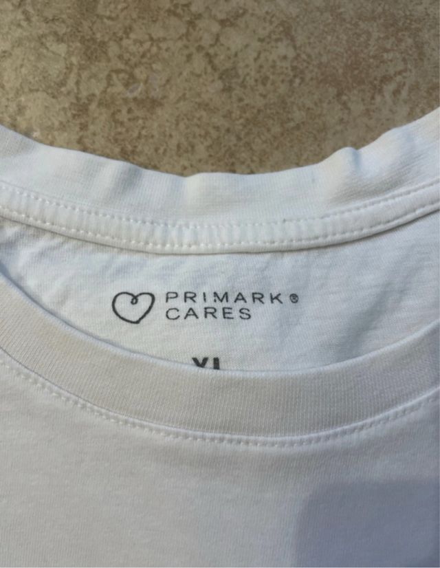 Maglietta Primark Uomo Bianca Grafica